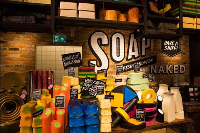 Lush making their mark on Oxford Street