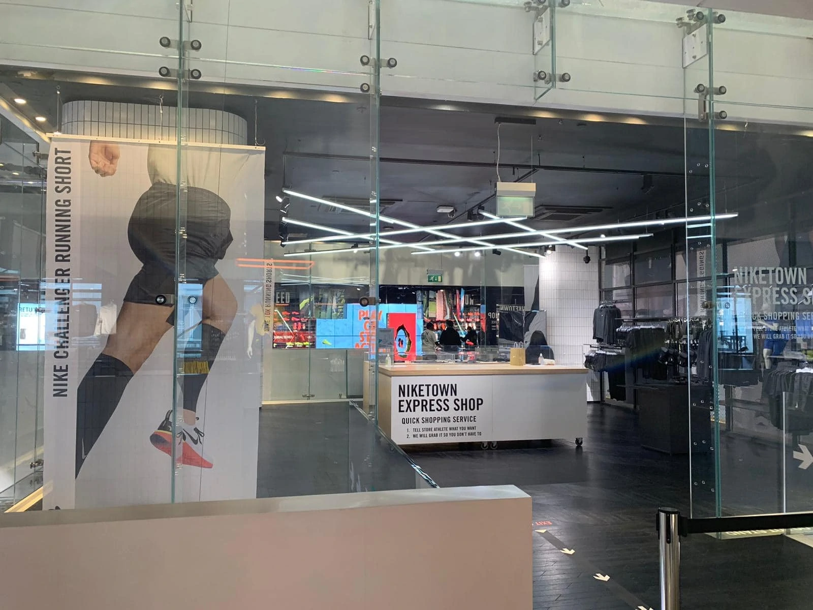 Nike store with one way system