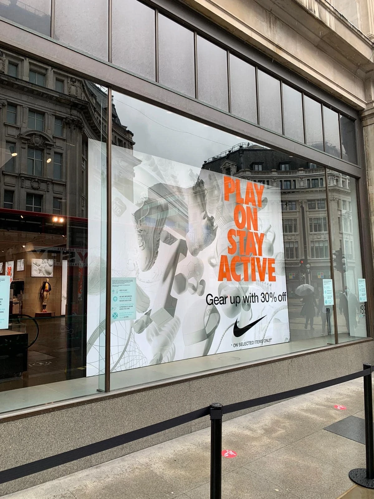 Nike Window Display in london