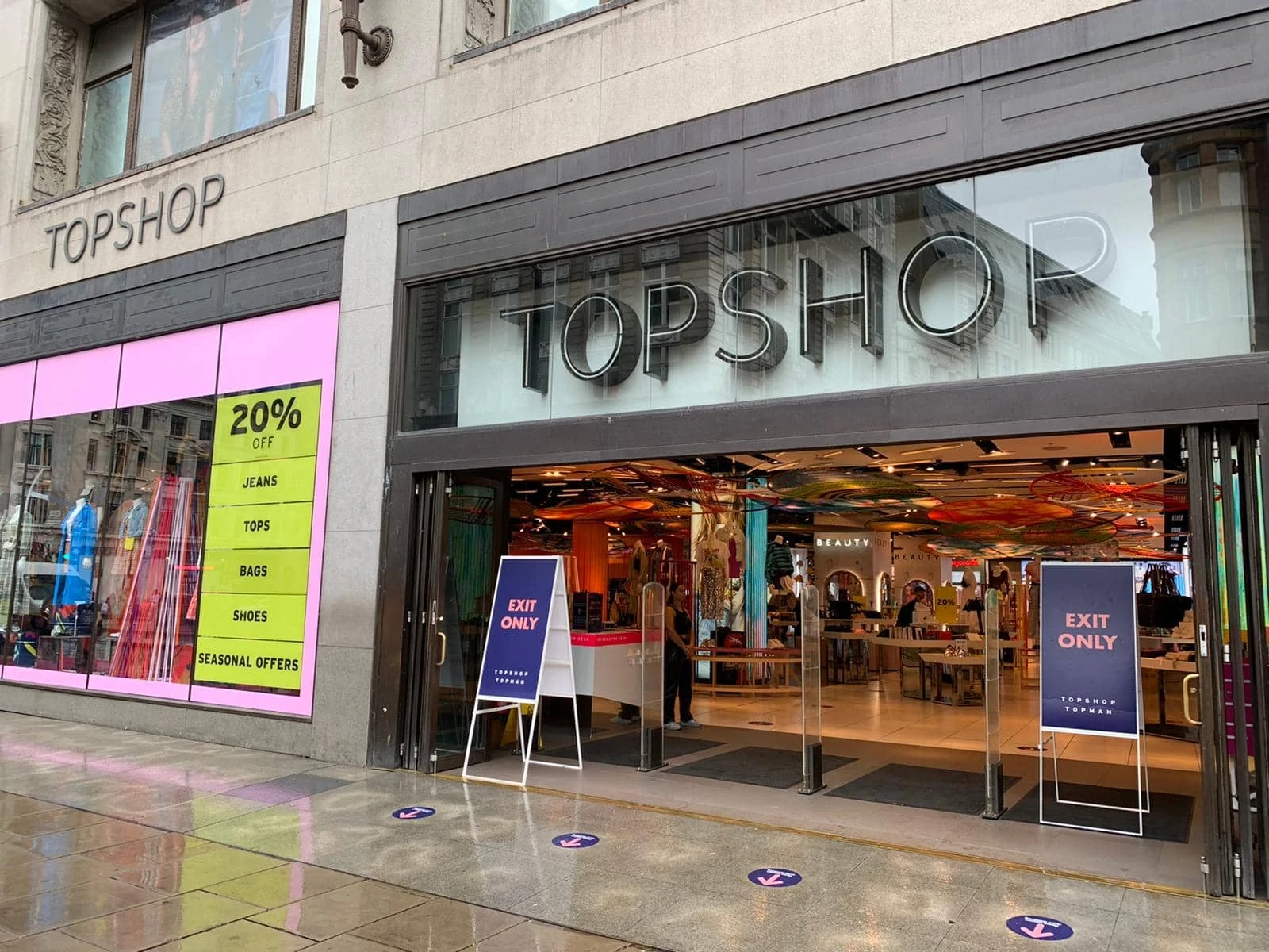 Top Shop social distance management system